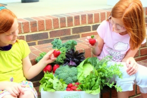 Youngsters enjoying Fresh From the Farms Produce!